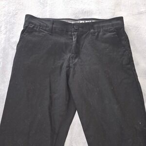 Fried Denim Flex Slim Fit Black Stretch Pants Mens 32x32 Cotton Blend Trousers